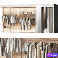 A set for a clothing store and showroom 2 3D Model Vray, Corona