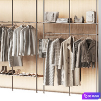 A set for a clothing store and showroom 2 3D Model Vray, Corona
