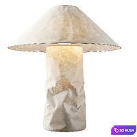 Table Lamp 02 - Lampampe Paper Lamp 3D Model Vray, Corona
