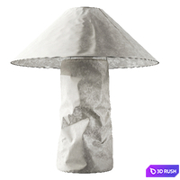 Table Lamp 02 - Lampampe Paper Lamp 3D Model Vray, Corona