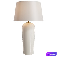 Pottery Barn Carter Milk Glass Table Lamp 3D Model Corona