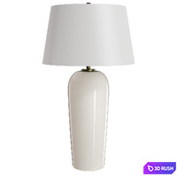 Pottery Barn Carter Milk Glass Table Lamp 3D Model Corona
