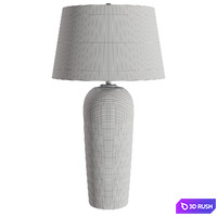 Pottery Barn Carter Milk Glass Table Lamp 3D Model Corona