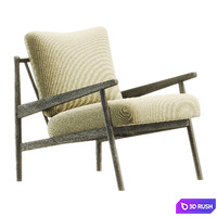 Fauteuil lounge en bouclette Mikkel 3D Model Corona