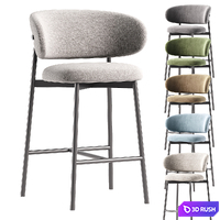 Ferrara Deephouse Bar Stool 3D Model Corona