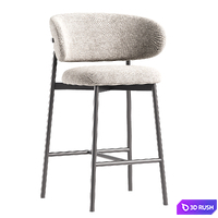 Ferrara Deephouse Bar Stool 3D Model Corona