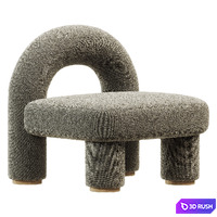 Armchair Arcy 3D Model Corona