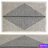 Loscan Recycled Polyester Indoor Outdoor Rug 3D Model Corona