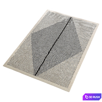 Loscan Recycled Polyester Indoor Outdoor Rug 3D Model Corona