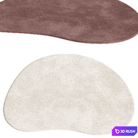 Puddle 02 Area Rug 3D Model Vray, Corona