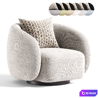 Ramona Armchair 3D Model Corona