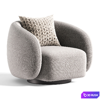 Ramona Armchair 3D Model Corona