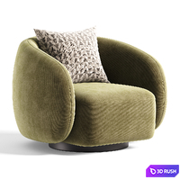 Ramona Armchair 3D Model Corona