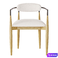 Jagger Dining Arm Chair 3D Model Vray, Corona