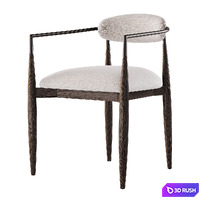 Jagger Dining Arm Chair 3D Model Vray, Corona