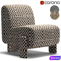 Rockdale Chair 3D Model Corona