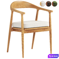 Outdoor Dining Chair Beale 3D Model Vray, Corona