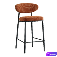 Harvin Half Bar Stool 3D Model Vray, Corona