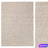 Basima Wool Rug dove 3D Model Vray, Corona