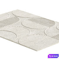 Lotus Leo Rug in Beige 3D Model Vray, Corona