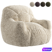 Bean Bag Chair 3D Model Corona