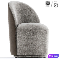 Cavoli Swivel Dining Chair 3D Model Vray, Corona
