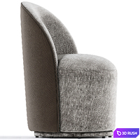 Cavoli Swivel Dining Chair 3D Model Vray, Corona