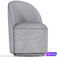 Cavoli Swivel Dining Chair 3D Model Vray, Corona
