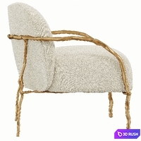 Hamilton Conte Lupa Armchair 3D Model Corona