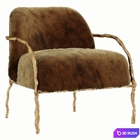 Hamilton Conte Lupa Armchair 3D Model Corona