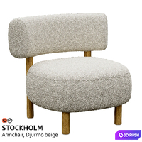 IKEA STOCKHOLM 2025 armchair 3D Model Vray, Corona