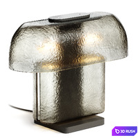 Esca Table Lamp No 1 in Cast Glass 3D Model Corona