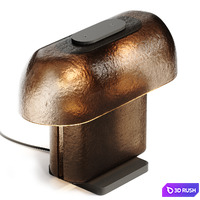 Esca Table Lamp No 1 in Cast Glass 3D Model Corona