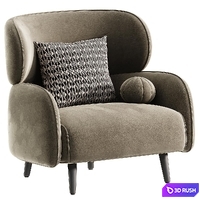LUNA chair 3D Model Vray, Corona