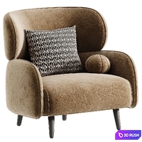 LUNA chair 3D Model Vray, Corona