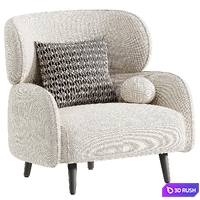 LUNA chair 3D Model Vray, Corona