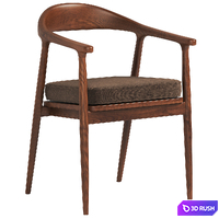 Outdoor Dining Chair Beale 3D Model Vray, Corona