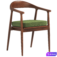 Outdoor Dining Chair Beale 3D Model Vray, Corona