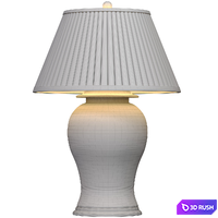 Table lamp with painted Empel Ginger Jar Ceramic 3D Model Vray, Corona