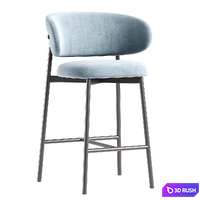 Ferrara Deephouse Bar Stool 3D Model Corona