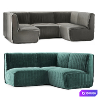 Restaurant sofa 008 3D Model Vray