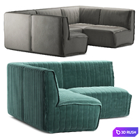 Restaurant sofa 008 3D Model Vray
