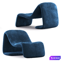 Mineira Armchair 3D Model Vray, Corona