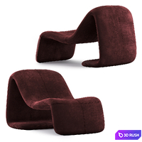 Mineira Armchair 3D Model Vray, Corona