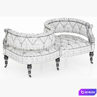 Eichholtz Sofa Gaby 3D Model Vray