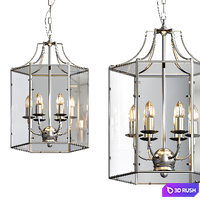 Cougar Arcadia 6 Light Pendant Light 3D Model Vray