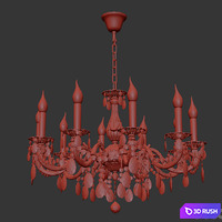 Chandelier Lauria E 1.1.10.200 GH 3D Model Vray