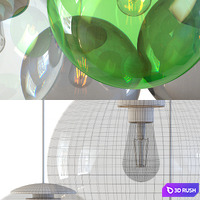 Fatboy Spheremaker colorful ceiling pendant lights 3D Model Vray, Corona