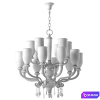 Chandelier Mariner Gallery ArtDeco 3D Model Vray, Corona