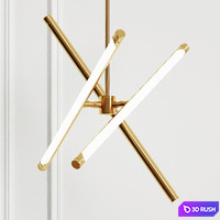 Hanging designer lamp Karol from Romatti 3D Model Vray